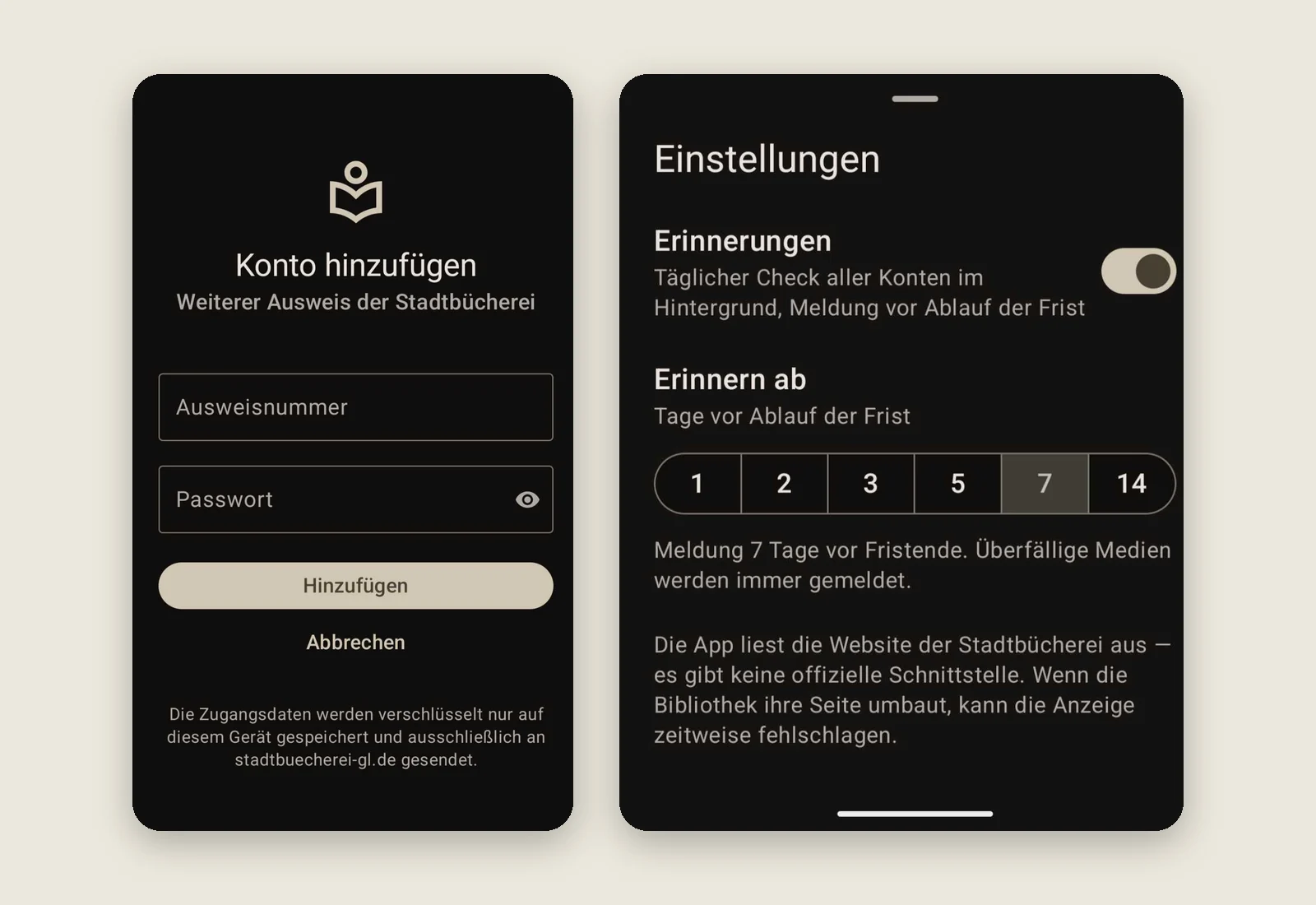 Stadt­buecherei GL App — Visual 2